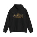 Black SauceApproved hoodie, front with crowned wordmark graphic